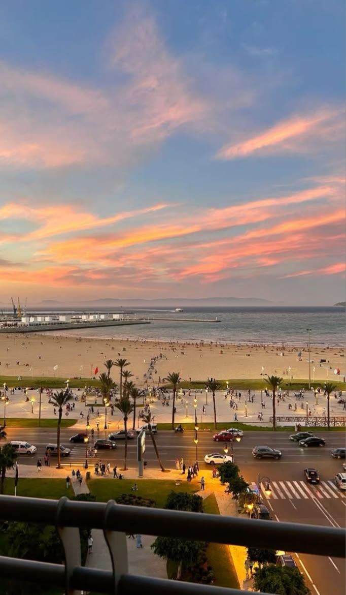 Tangier waterfront at dusk
