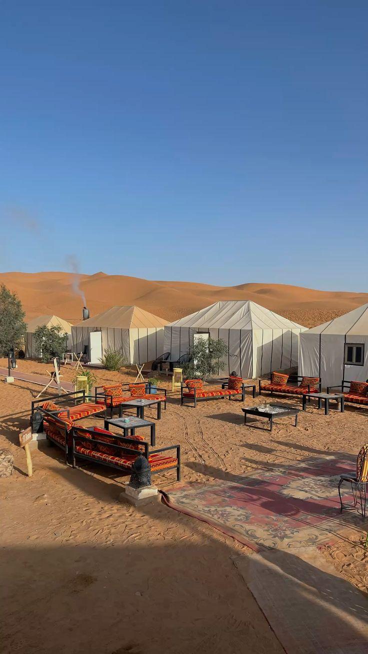 Desert camp beside the Erg Chebbi dunes