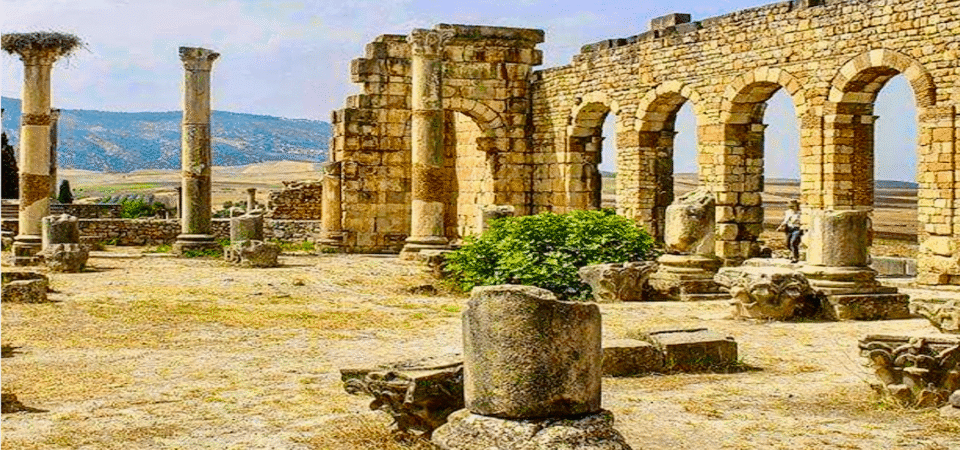 Ruins of the roman city of Volubilis near Meknes